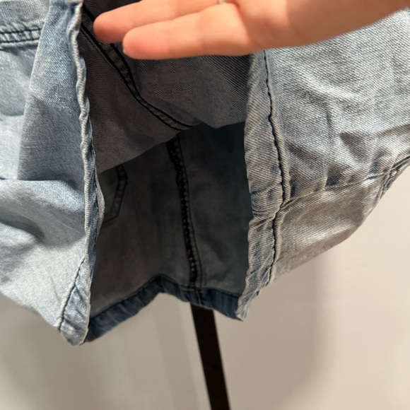 Free People Splendor in the Grass High Rise Belted Denim Skirt, size 4 - Picture 5 of 7